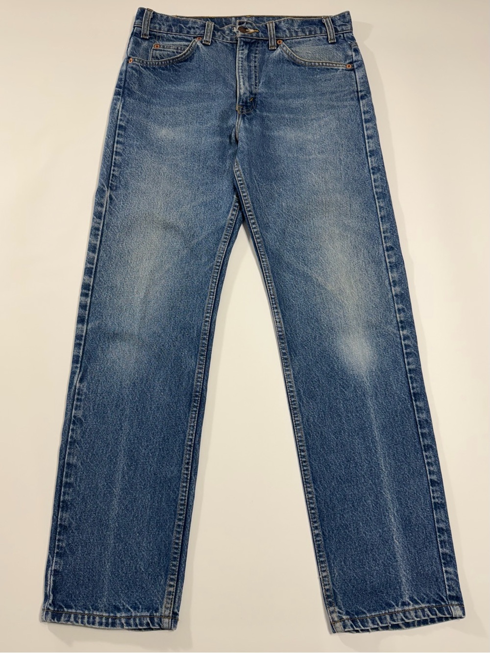 Vintage Orange Tab Levi’s 1996 505 Jeans Made USA 32x31